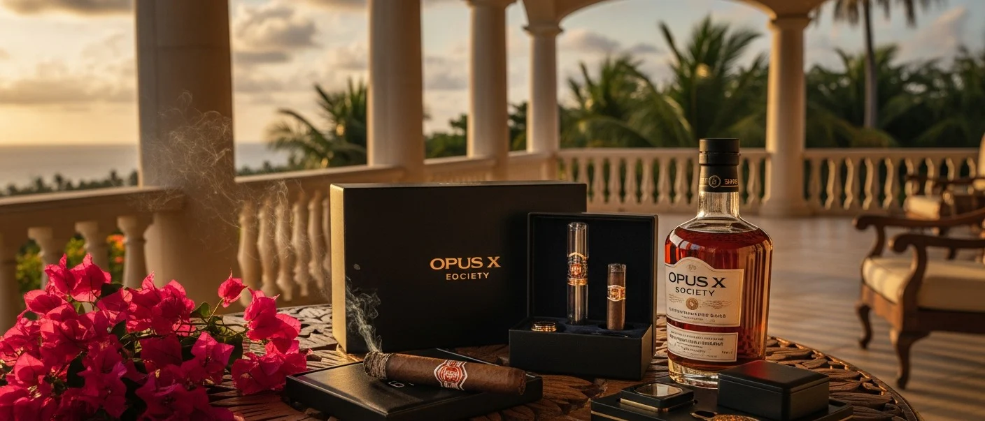Opus X Society Lighter, Ashtray & Cutter Set - Image 4