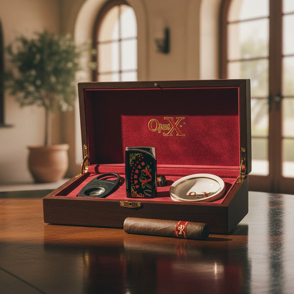 Opus X Society Lighter, Ashtray & Cutter Set - Image 6